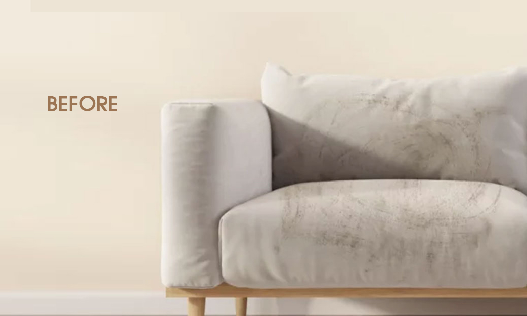 young cleaner in uniform and cap cleaning modern armchair with v young cleaner in uniform and cap cleaning modern armchair with v